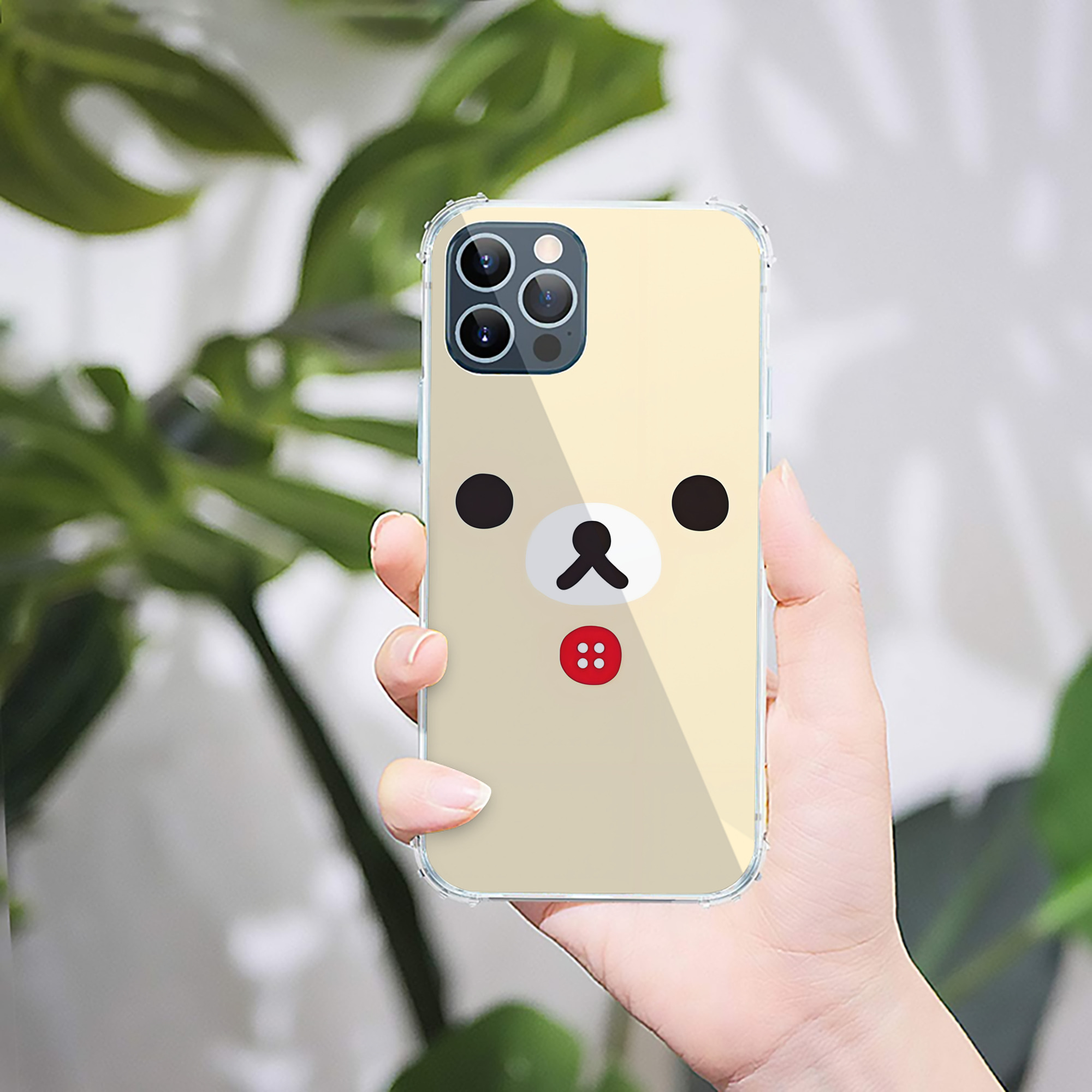 （画像用） リラックマ リラックマ キイロイトリ Rilakkuma Korilakkuma Kiiroitori 【iPhone 12シリーズ対応】透明スマホケース（クリアソフトケース）